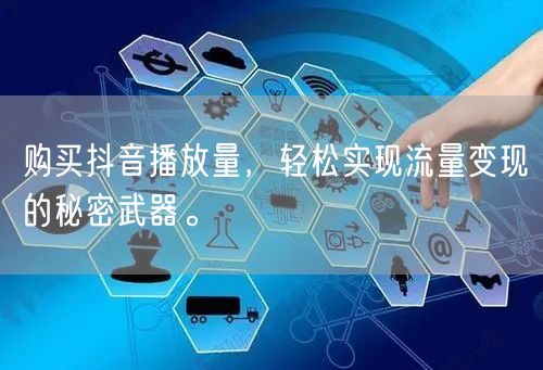 购买抖音播放量，轻松实现流量变现的秘密武器。