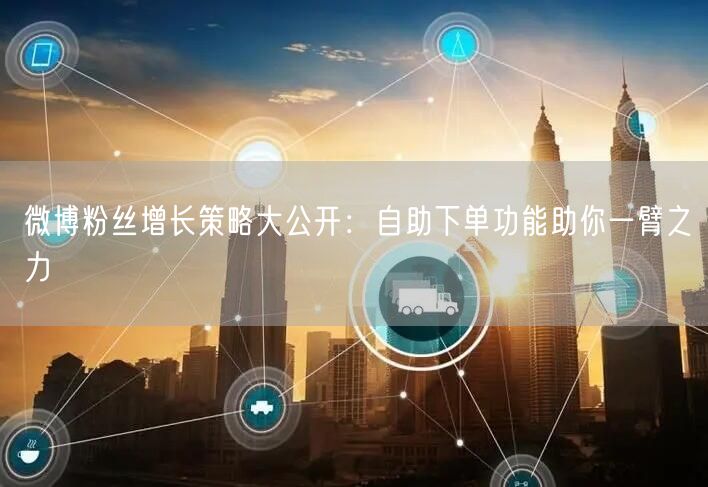 微博粉丝增长策略大公开：自助下单功能助你一臂之力