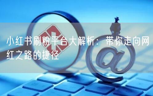 小红书刷粉平台大解析：带你走向网红之路的捷径