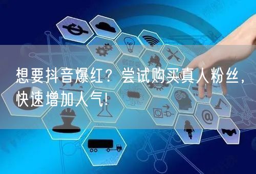 想要抖音爆红？尝试购买真人粉丝，快速增加人气!