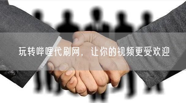玩转哔哩代刷网，让你的视频更受欢迎