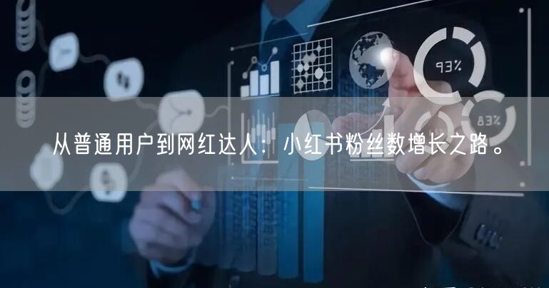 从普通用户到网红达人：小红书粉丝数增长之路。