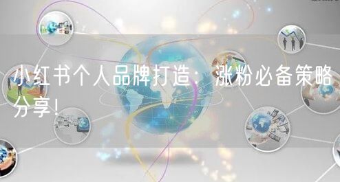 小红书个人品牌打造：涨粉必备策略分享！