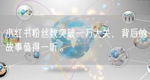 小红书粉丝数突破一万大关，背后的故事值得一听。