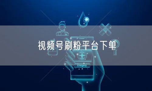 视频号刷粉平台下单