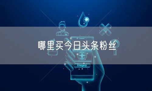 哪里买今日头条粉丝