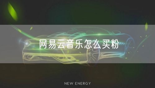 网易云音乐怎么买粉